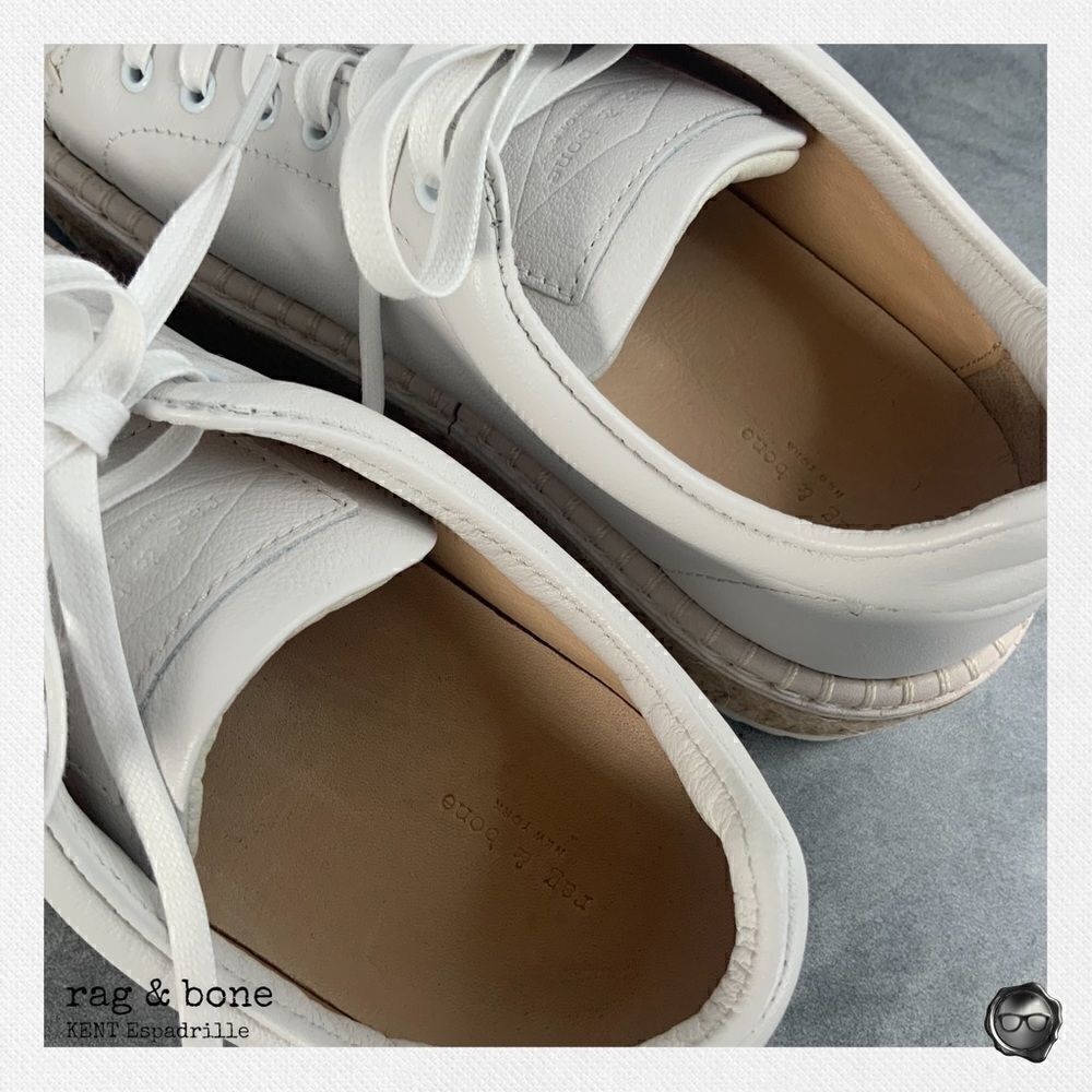 RAG & BONE KENT ESPADRILLE PLATFORM SNEAKER IN WHITE WOMEN’S SIZE 6.5 NEW IN BOX - Picture 9 of 13